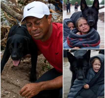 MIRACLE UPDATE! Heroic K9 Dog and Police Officer Save Girl Swept 20 Miles Away by Floodwaters in Texas — Tiger Woods Breaks in Tears as Heroic Dog Rescues Girl in Floodwaters — and Makes a Decision That Will Make Everyone Choke Up
