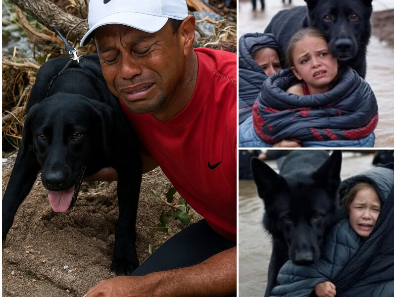 MIRACLE UPDATE! Heroic K9 Dog and Police Officer Save Girl Swept 20 Miles Away by Floodwaters in Texas — Tiger Woods Breaks in Tears as Heroic Dog Rescues Girl in Floodwaters — and Makes a Decision That Will Make Everyone Choke Up