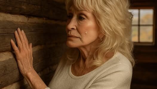 At 82, Dolly Parton drove herself, unannounced, to the little wooden cabin where she was born in the Great Smoky Mountains. There were no stage lights, no sequins, no entourage. She simply stepped inside, the air faintly scented with pine and memory. She traced her fingertips along the rough-hewn walls where her father had patched the cracks. Through the small window, she gazed at the mountains her mother once cherished. To the world, she was a queen, a businesswoman, an icon. But in the stillness of that cabin, she was simply Dolly. A tear rolled down her cheek as she whispered to the ghosts of the past, “I spent my life building a world of glitter and gold… only to realize the true treasure has always been here, in these silent mountains.”