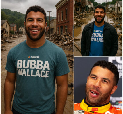 "Bubba Wallace Criticized for 'Too Late' Charity Visit After Texas Floods — Was It Help or a Self-Promotional Photo Opportunity? Fans Outraged Again, Demand Community Sign Papers to Kick Him Out of the US