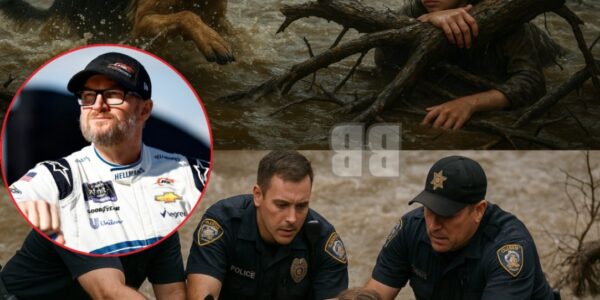 NASCAR legend Dale Earnhardt Jr. has announced a $2 million donation to K9 Dog, following video of K9 Dog and local police rescuing a girl who was swept 32km downstream by raging floodwaters at a Texas summer camp.