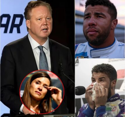 Bubba Wallace demanded that NASCAR fire Kyle Larson and Danica Patrick for directly insulting and verbally attacking him on live television. Immediately afterward, NASCAR’s CEO made a decision that left Bubba Wallace speechless.