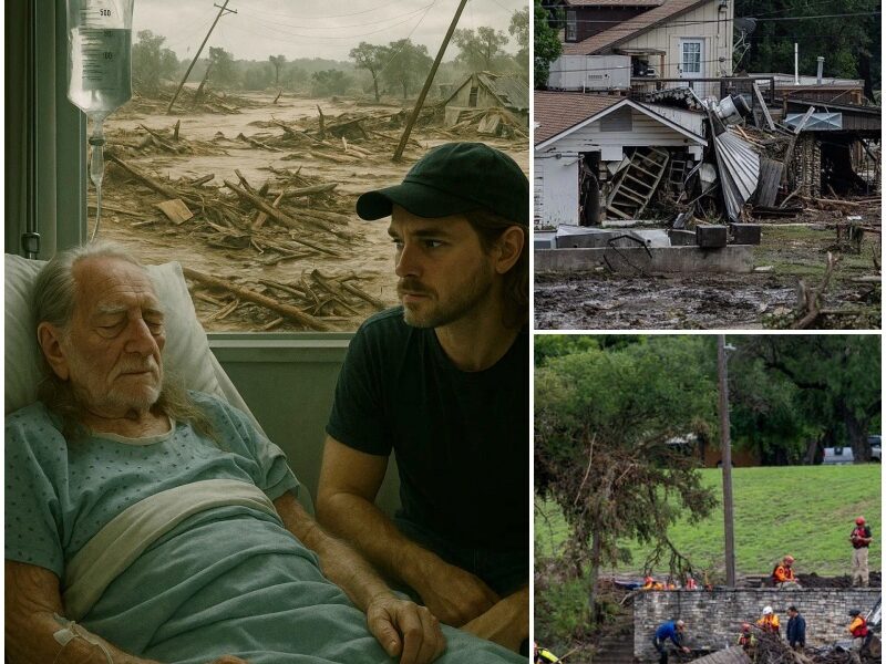 BREAKING: Willie Nelson hospitalized after collapsing during Texas flood relief efforts.