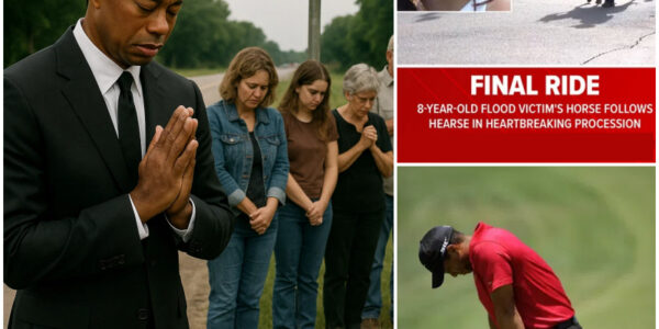 Tiger Woods Quietly Attends Funeral of 8-Year-Old Girl Lost in Texas Flood — A Lone Horse Behind the Hearse, and Bellville Fell Silent