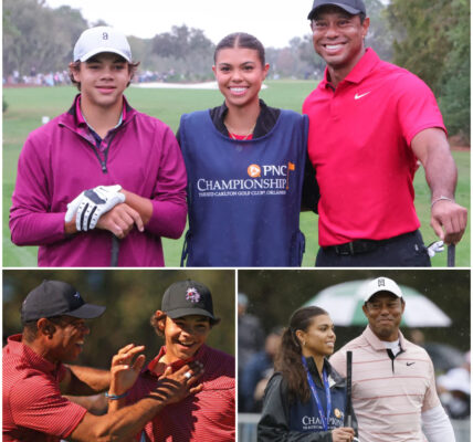 Charlie Woods and Sam Alexis announced that they will use all their savings from childhood to... make Tiger Woods exclaim "Dad is proud of you guys"