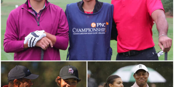 Charlie Woods and Sam Alexis announced that they will use all their savings from childhood to... make Tiger Woods exclaim "Dad is proud of you guys"