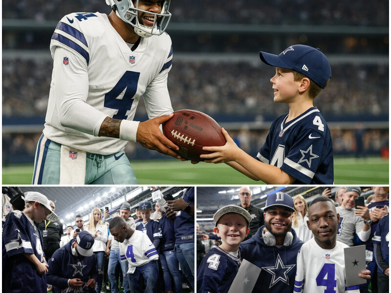 Dak Prescott Brings a Young Fan to Tears with One Beautiful Act on the Field
