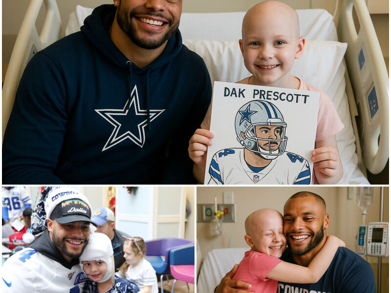 A Phone Call Turned Miracle: Dak Prescott’s Unforgettable Visit to a Girl Battling a Brain Tumor
