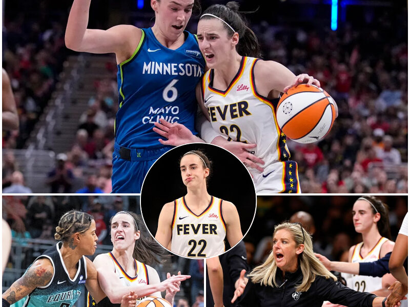 Chaos on the Court: Caitlin Clark Loses Her Cool in Shocking On-Court Incident