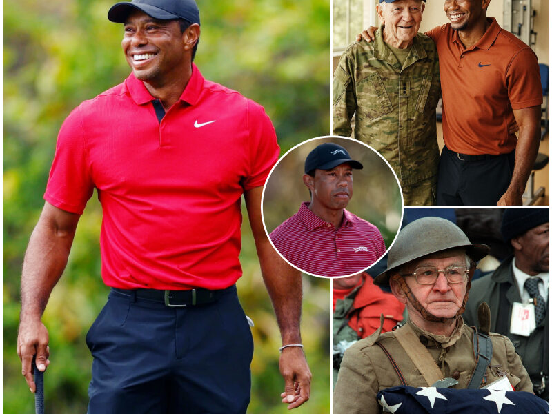He didn't say anything. But what Tiger Woods did for veterans shook the whole country.