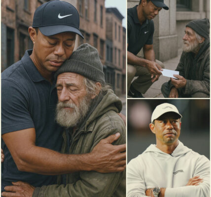 Tiger Woods’ Quiet Act of Compassion: Helping a Homeless Elderly Man in America’s Forgotten Streets