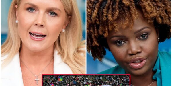UNBELIEVABLE TENSION: Karoline Leavitt and Karine Jean-Pierre's Face-Off Escalates into a Personal Battle — The Room ERUPTS as Leavitt Lands the FINAL BLOW!