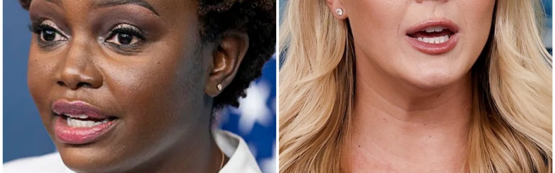 A Generational Clash in the Briefing Room: Karoline Leavitt vs. Karine Jean-Pierre – The Battle That Left D.C. Holding Its Breath