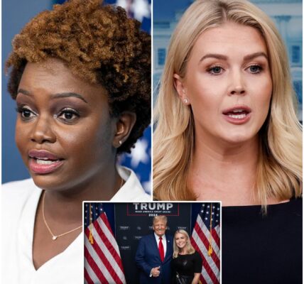 A Generational Clash in the Briefing Room: Karoline Leavitt vs. Karine Jean-Pierre – The Battle That Left D.C. Holding Its Breath