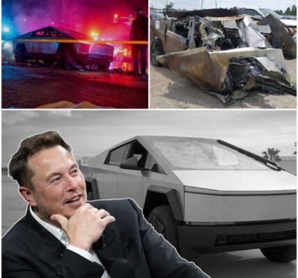 Silence in the Smoke: Cybertruck Erupts in Flames After Crash in Baytown — and Elon Musk Says Nothing