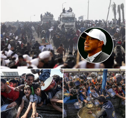 BREAKING: Tiger Woods Shocks the World by Sending Emergency Relief Convoy to Gaza — Golf Legend’s Secret Humanitarian Mission Unveiled as Convoy Arrives, Leaving Chaos and Tears in Its Wake!