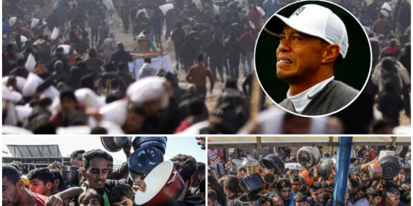 BREAKING: Tiger Woods Shocks the World by Sending Emergency Relief Convoy to Gaza — Golf Legend’s Secret Humanitarian Mission Unveiled as Convoy Arrives, Leaving Chaos and Tears in Its Wake!