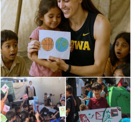 BREAKING: Caitlin Clark Quietly Funds Education for Gaza’s War-Affected Children — One Unplanned Moment in a Makeshift Classroom Left the World in Tears