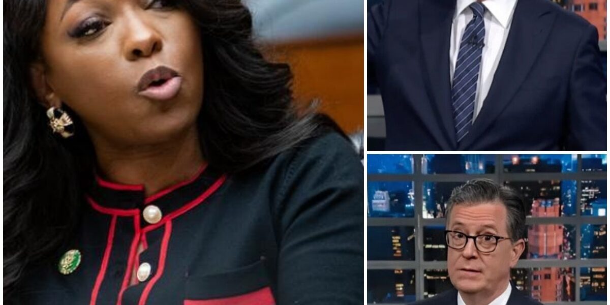 BREAKING: “You Wanted the Spotlight, Now You’ve Got a Legacy” — Jasmine Crockett Destroys Late-Night Talk Show, Studio Spirals Into Chaos Live — But Stephen Colbert’s Brutal Retaliation Leaves Her Humiliated Nationwide