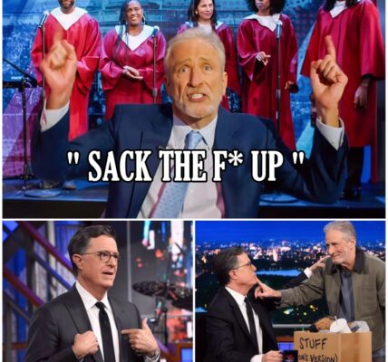 “SACK THE F UP.” — Jon Stewart’s Unexpected Outburst with a Choir Dismantles CBS, Leaving the Network Powerless and Exposed*