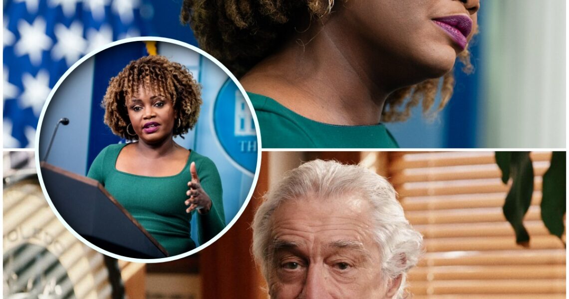 Eight Words That Shook the Studio: Robert De Niro Silences Karine Jean-Pierre on Live Television