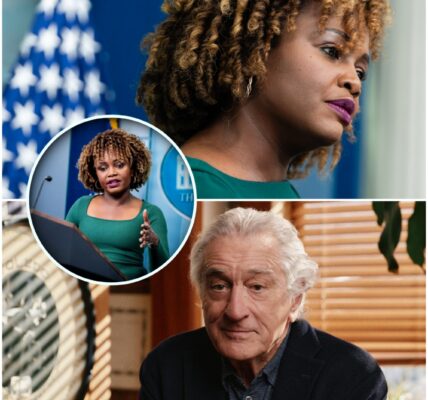 Eight Words That Shook the Studio: Robert De Niro Silences Karine Jean-Pierre on Live Television