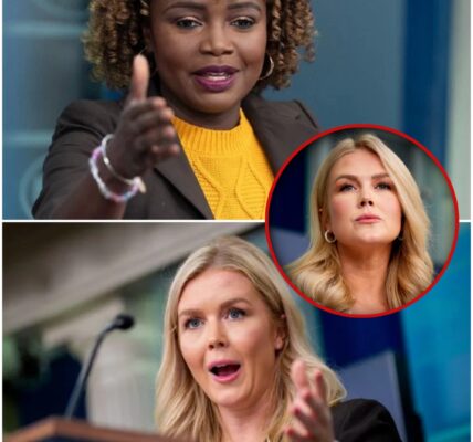 The Question That Shook the Set: Karine Jean-Pierre’s Viral Showdown with Karoline Leavitt