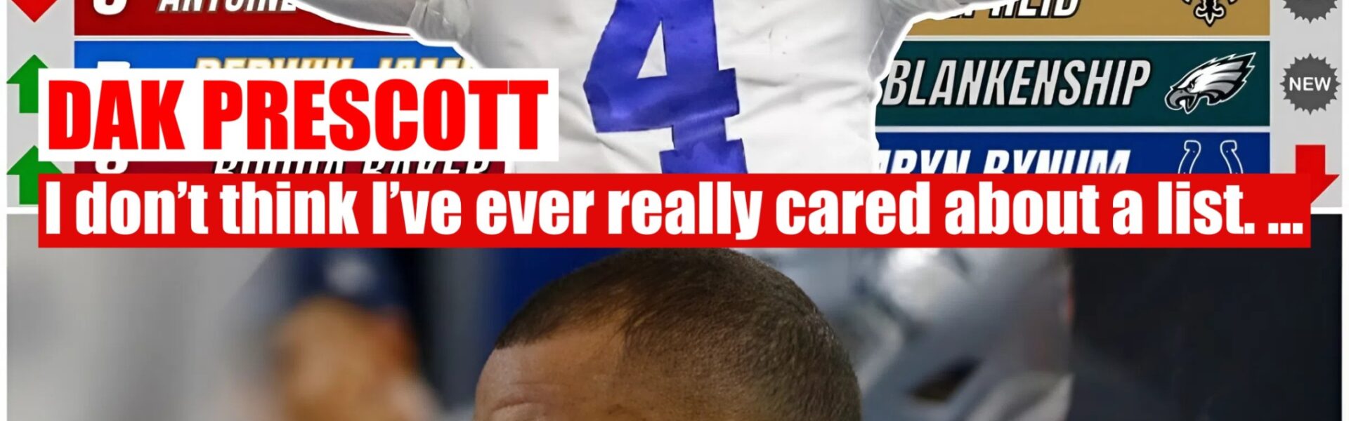Dak Prescott Shrugs Off Top-10 QB Snub, Focuses on Bigger Goals Ahead of 2025 Season
