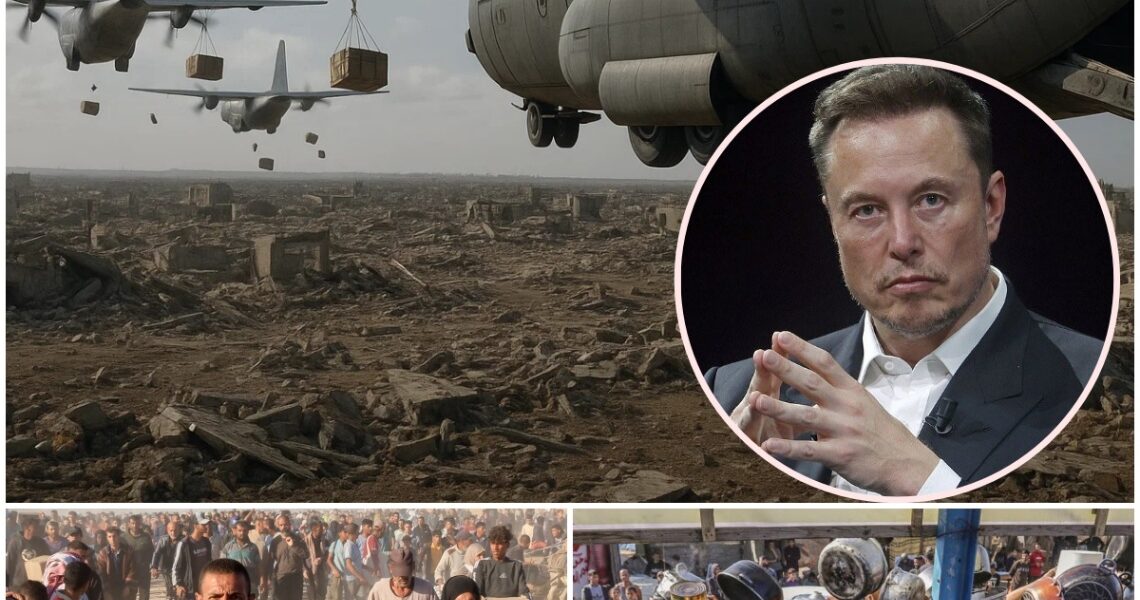 Elon Musk Sends Emergency Aid Flights to Gaza: “We Can't Just Watch People Starve Under Bombs”