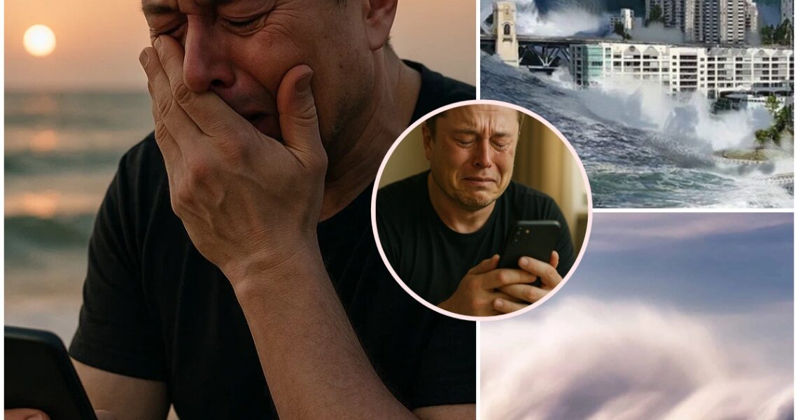 "Elon Musk Breaks Down on Live Television: Family Member Still Missing in Hawaii's Devastating Tsunami"