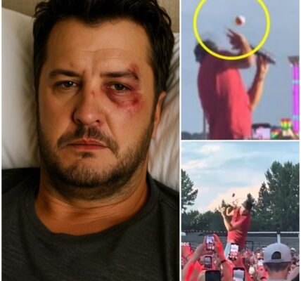 COUNTRY CHAOS! Luke Bryan was hit in the face by a flying object during his North Dakota State Fair concert