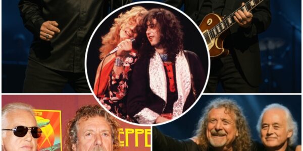 Robert Plant and Jimmy Page, the legendary duo who defined an era, standing side by side once more for a one‑night‑only tribute performance that left the crowd in stunned, tearful silence, and as Plant’s unmistakable voice…