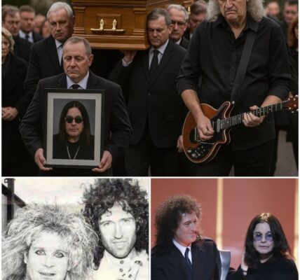 Brian May Plays Guitar at Ozzy Osbourne's Funeral, Honoring the Rock Legend