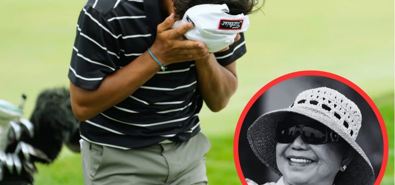 Charlie Woods broke down in tears after being asked about his late grandmother, recounting the special things she did to inspire him to become a professional golfer...