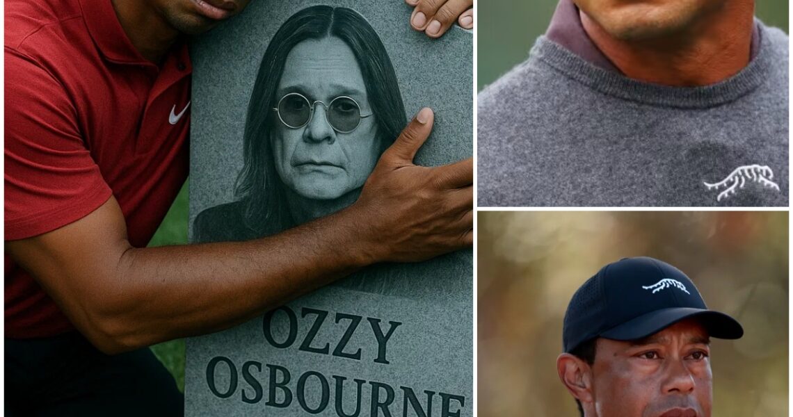 Unbelievable Scene: Tiger Woods Visits Ozzy Osbourne’s Grave Carrying a Golf Bag — “We Never Got That Last Game…”