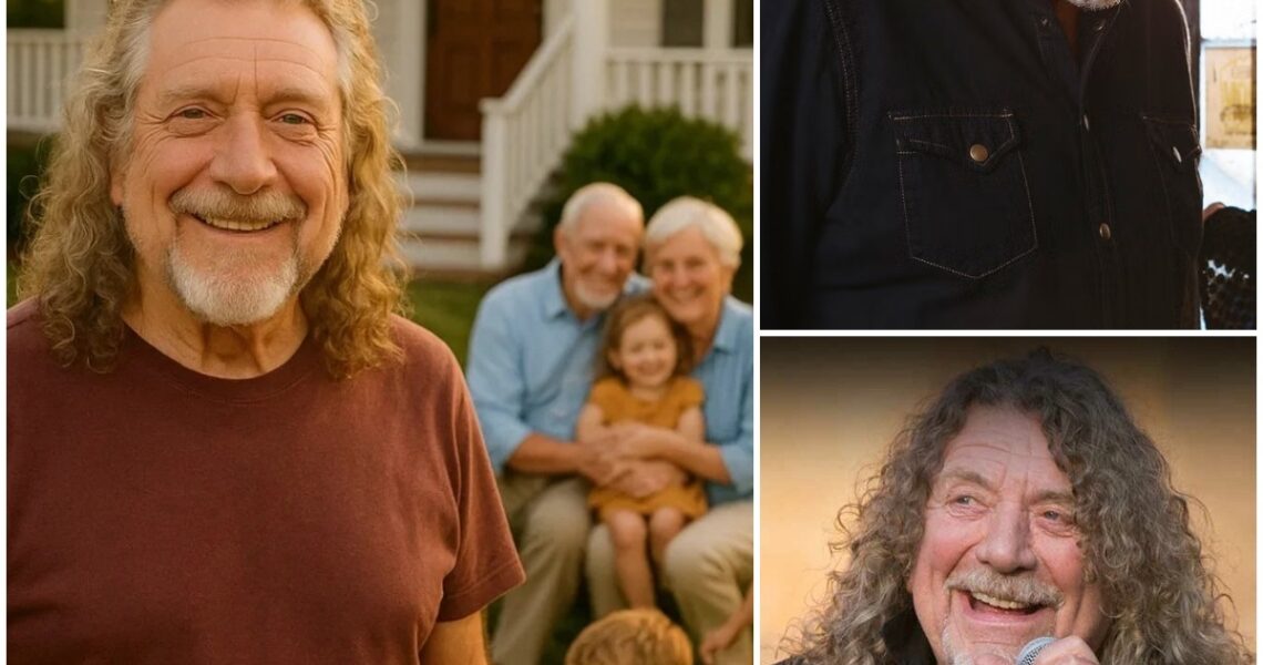 BREAKING: Rock legend Robert Plant has donated £200,000 to rebuild a home for an elderly couple raising dozens of children — but when the couple walked in, a more unexpected gift left them speechless…