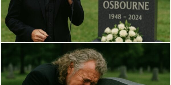 The chapel held its breath when Robert Plant, the legendary voice of Led Zeppelin, stepped forward at Ozzy Osbourne’s funeral, his golden curls now silvered with age, holding nothing but a microphone as he prepared to honor his fallen friend.