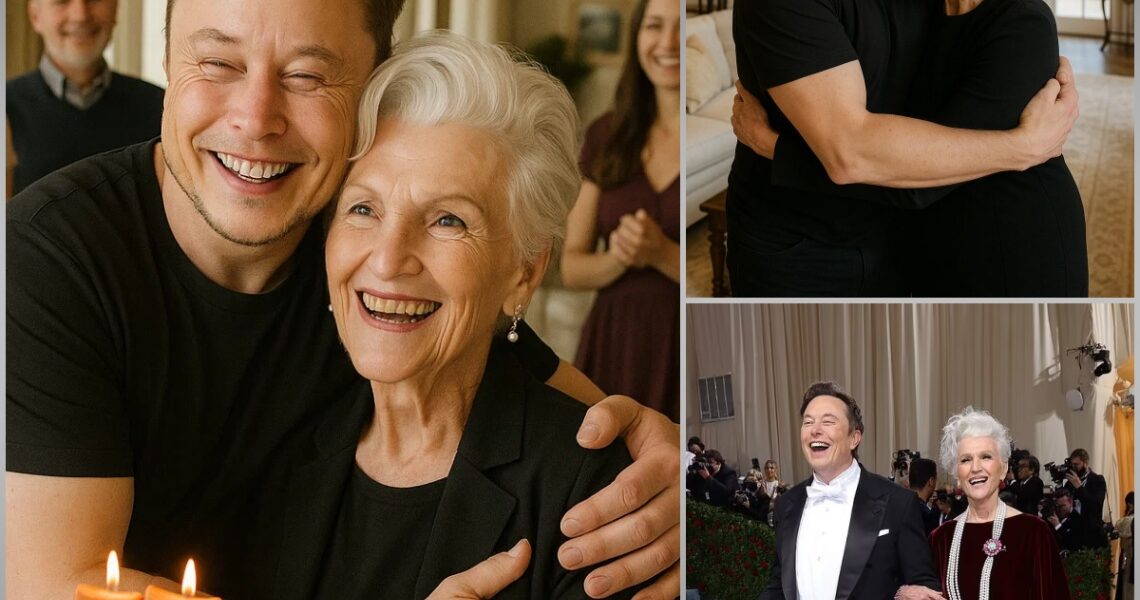 At 77, Elon Musk’s Mother Received Her First True Gift—And It Left Her in Tears”