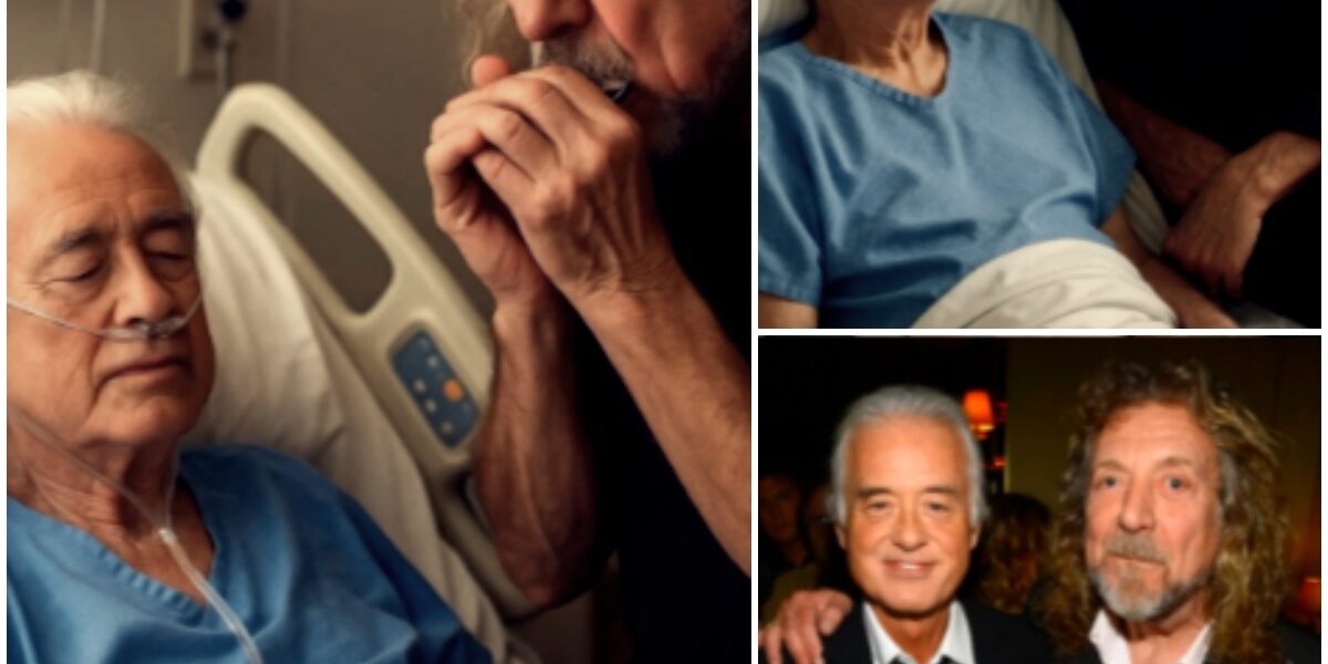 The hospital room fell into a reverent silence as Robert Plant entered, his signature scarf trailing behind him, to visit his longtime friend Jimmy Page, who was battling serious health complications…