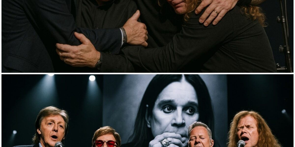 A Historic Tribute: Paul McCartney, Elton John, and Metallica Unite for an Unforgettable Farewell to Ozzy Osbourne