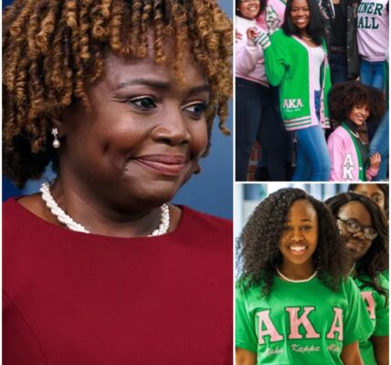 Honor in the Shadows: Karine Jean-Pierre’s Controversial Sorority Induction Sparks National Uproar