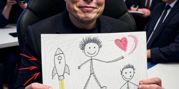 When asked by a reporter what he was most proud of, Elon Musk surprisingly answered not supercars or rockets but: “It’s the messy drawing my little son drew for me.”