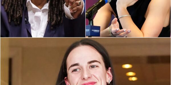 🔥 “SHE’S JUST A BASKETBALL PLAYER.” That’s all Whoopi Goldberg had to say—before Caitlin Clark turned the studio into a pressure cooker of truth.