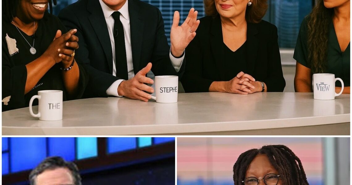 BREAKING: FROM LATE NIGHT TO LADIES’ TABLE?! STEPHEN COLBERT REPORTEDLY IN TALKS TO JOIN ‘THE VIEW’ AFTER CBS CANCELLATION SHOCKER
