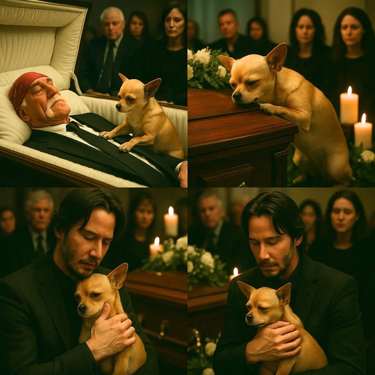 When Icons Say Goodbye, Kindness Carries On: Keanu Reeves Steps In to Adopt Hulk Hogan’s Devoted Chihuahua After an Emotional Farewell — A Gentle Act of Love That’s Touching Hearts Around the World