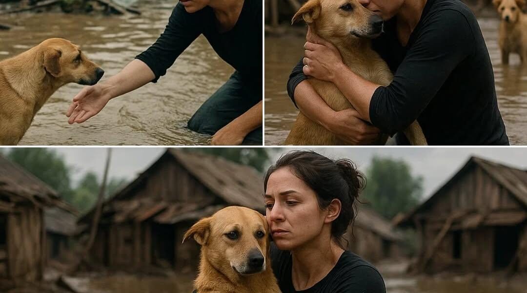 She Wasn’t Wearing a Gown—She Was Covered in Mud: Angelina Jolie Spotted Far From Hollywood, Cradling Abandoned, Shaking Dogs in the Rubble — No Red Carpet, No Cameras, Just a Quiet Act of Compassion That’s Breaking Hearts Around the World!