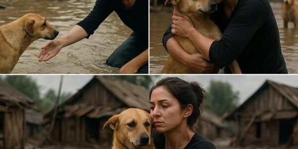 She Wasn’t Wearing a Gown—She Was Covered in Mud: Angelina Jolie Spotted Far From Hollywood, Cradling Abandoned, Shaking Dogs in the Rubble — No Red Carpet, No Cameras, Just a Quiet Act of Compassion That’s Breaking Hearts Around the World!