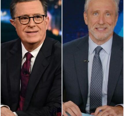 The Secret Whisper That Could Bring CBS to Its Knees: Colbert’s Shocking Words to Stewart