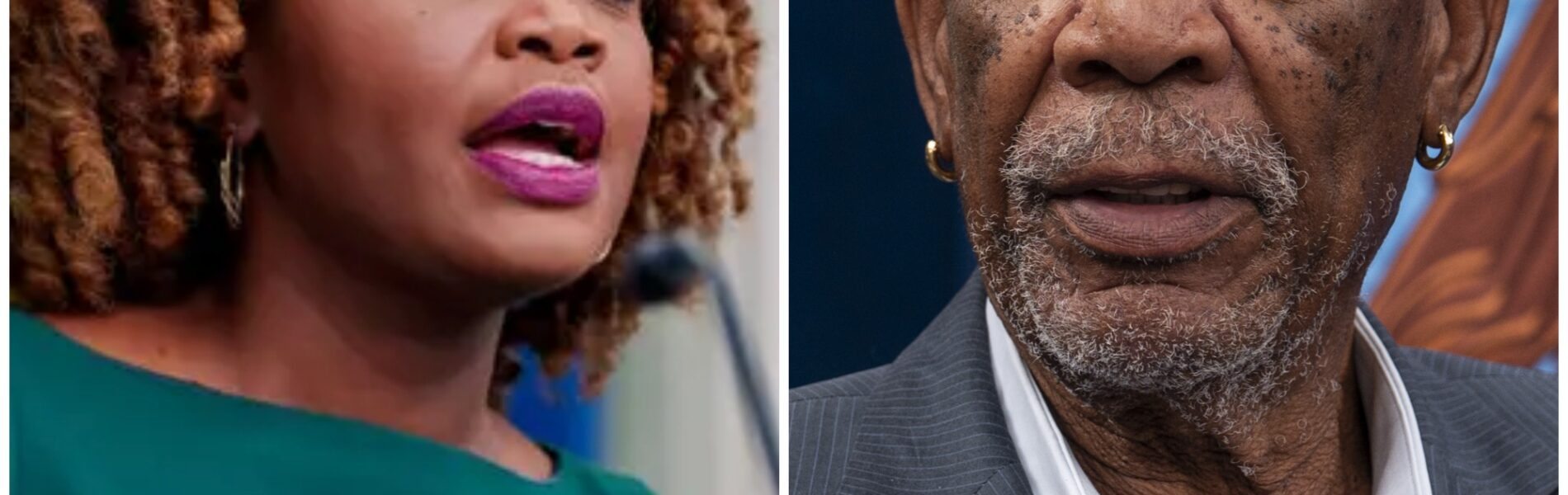 SHOCKING LIVE TV MOMENT: Morgan Freeman PUBLICLY EDUCATES Karine Jean-Pierre in Viral Debate on Race — What Happened Off-Camera Left America Speechless