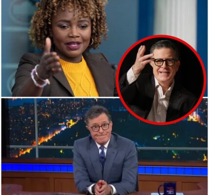 “You Wanted Airtime. Now You’ve Got a Legacy.” — Karine Jean-Pierre DESTROYS The Late Show, But Colbert’s Brutal Final Blow Leaves Her Nationally Humiliated
